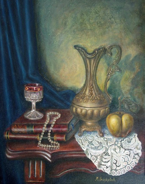 zlatni kondir,
ulje,
dimenzije 60x50